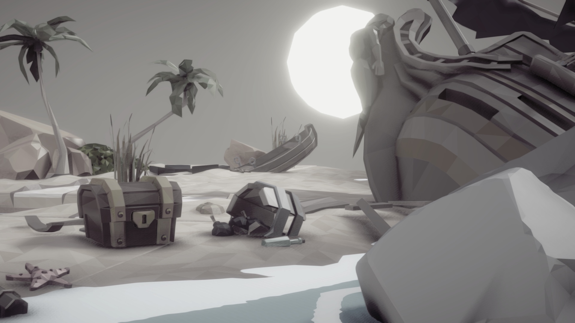 Stylized game environment