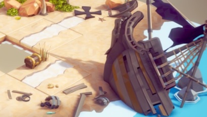 Tile Tales beach scene