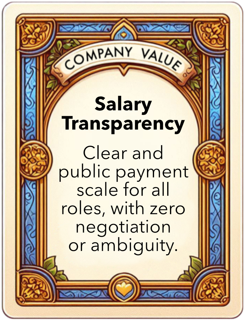 Value card: Salary Transparency